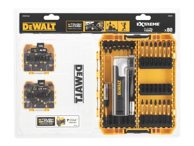 DEWALT DT70775 Mix Bit Set with Right-Angle Attachment, 80 Piece - Image 2