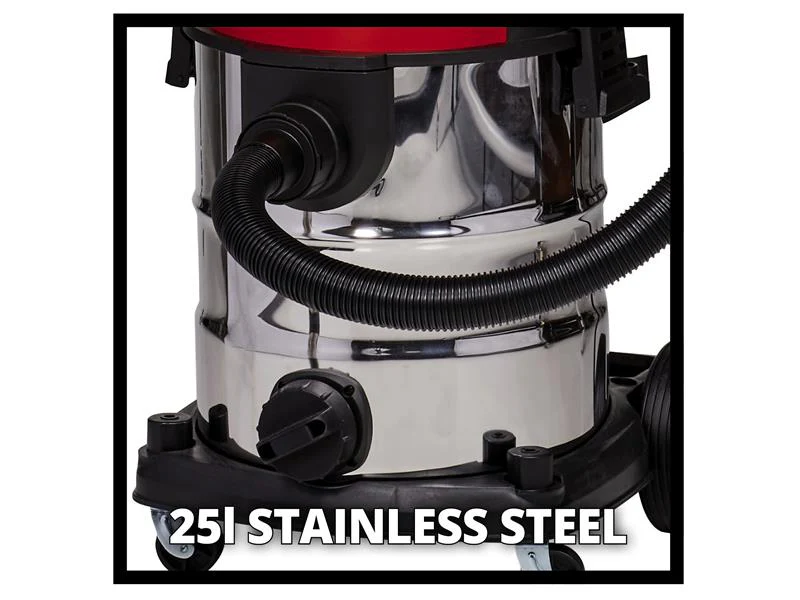 Einhell TE-VC 36/25 Li S-Solo Wet/Dry Vacuum Cleaner 36V (2 x 18V) Bare Unit - Image 2