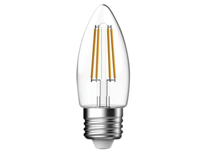 Energizer® LED ES (E27) Candle Filament Non-Dimmable Bulb, Warm White 470 lm 4W