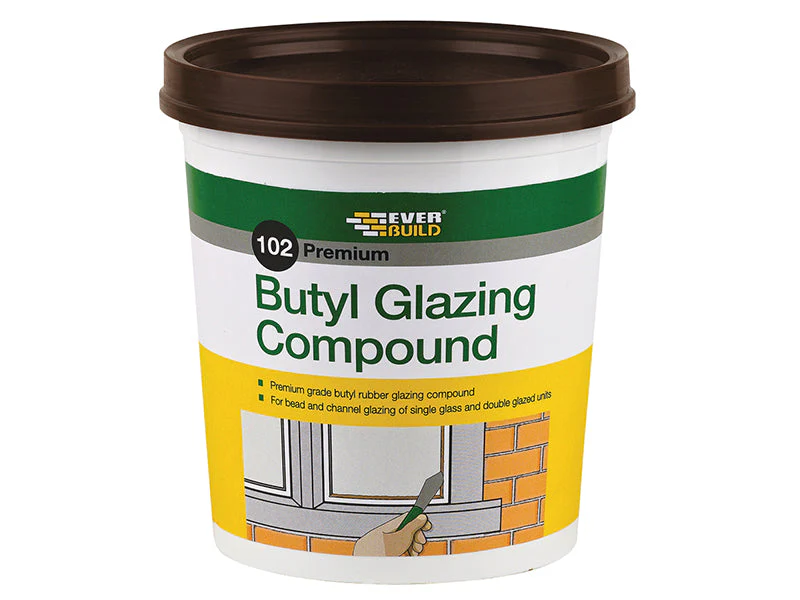 Everbuild 102 Butyl Glazing Compound Brown 2kg - Image 2