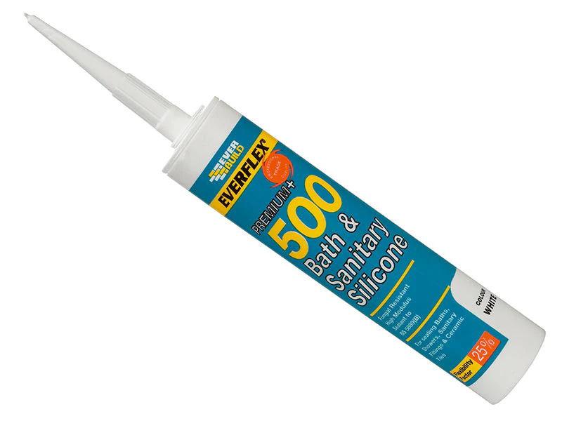 Everbuild  500 Bath & Sanitary Silicone Sealant Ivory 290ml - Image 2