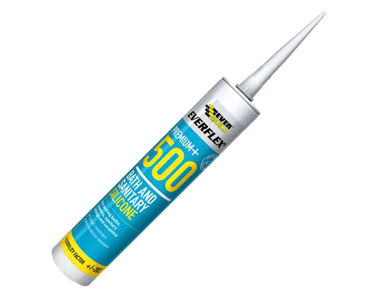 Everbuild  500 Bath & Sanitary Silicone Sealant White 290ml - Image 2