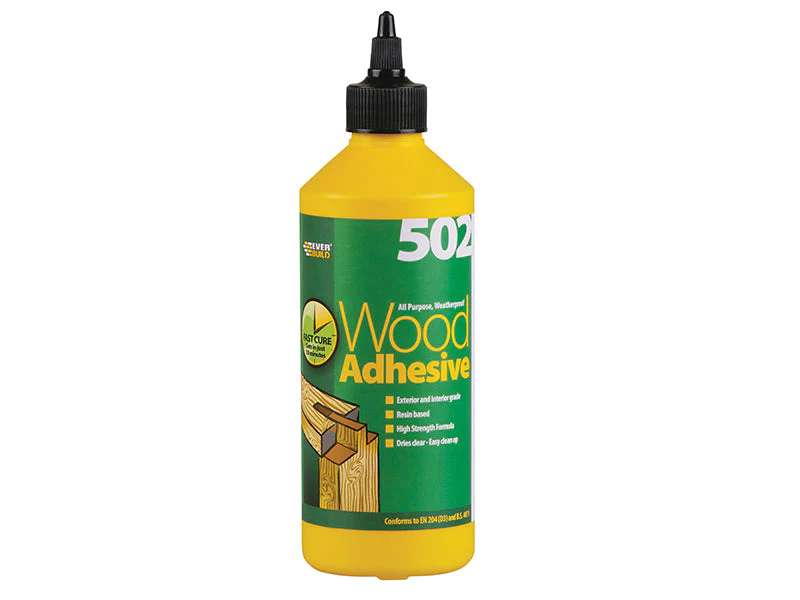 Everbuild  502 All Purpose Weatherproof Wood Adhesive 500ml