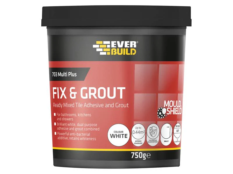 Everbuild  703 Fix & Grout Tile Adhesive 3.75kg - Image 2