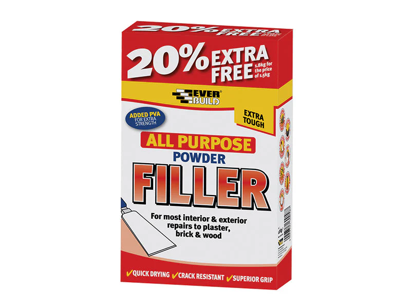 Everbuild All Purpose Powder Filler 450g + 30% Free - Image 2