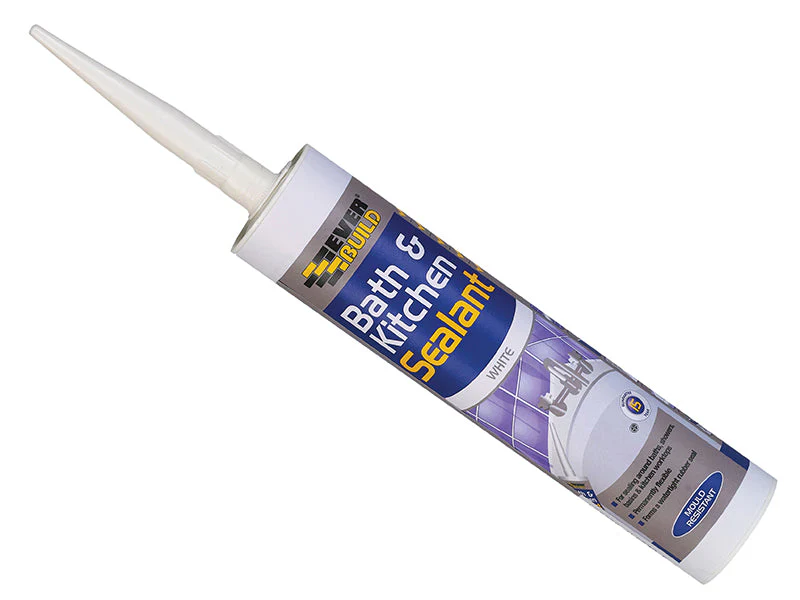 Everbuild Bath & Kitchen Sealant White 290ml - Image 2