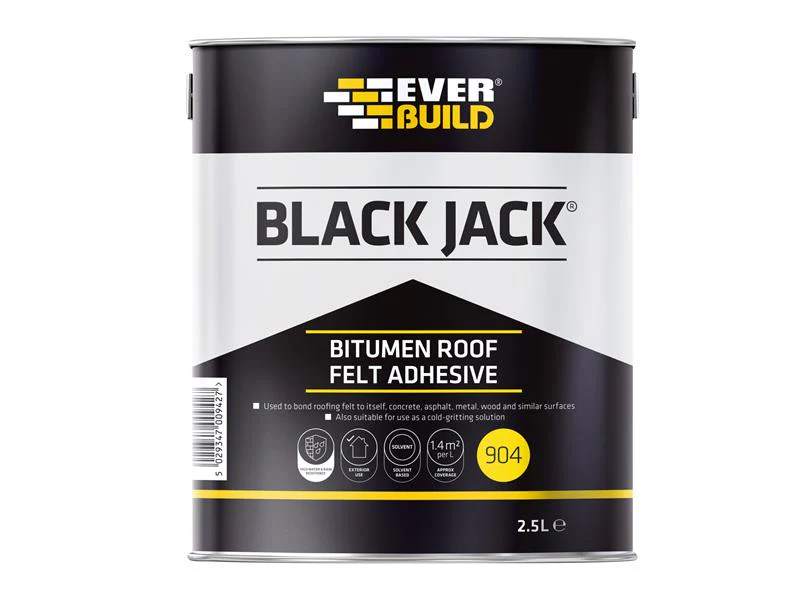 Everbuild Black Jack® 904 Bitumen Roof Felt Adhesive 2.5 litre - Image 2
