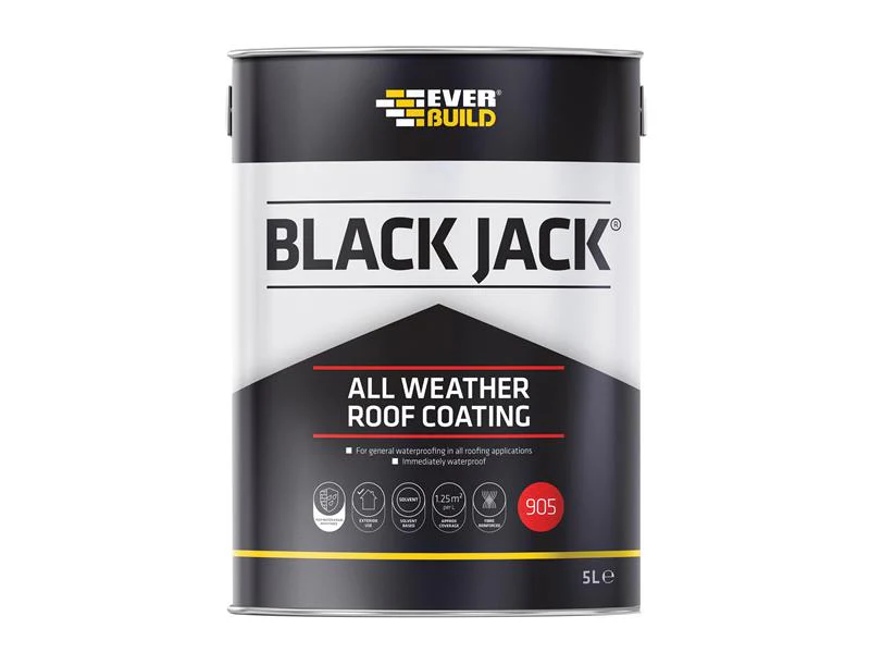 Everbuild Black Jack® 905 All Weather Roof Coating 5 litre - Image 2