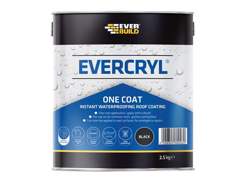 Everbuild  EVERCRYL® One Coat Black 2.5kg