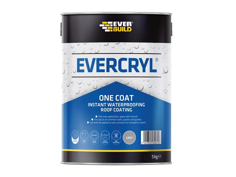 Everbuild  EVERCRYL® One Coat Grey 5kg