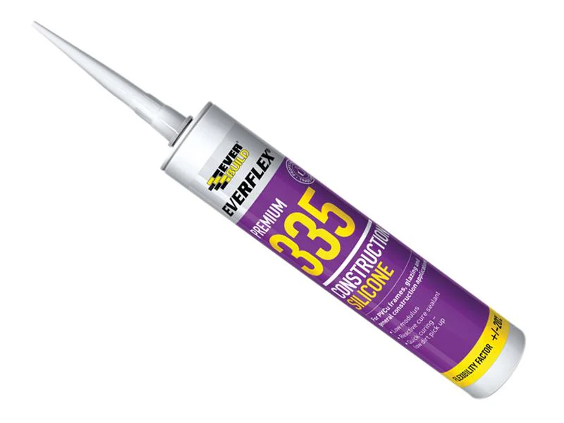 Everbuild  Everflex® 335 Construction Silicone Black 295ml - Image 2