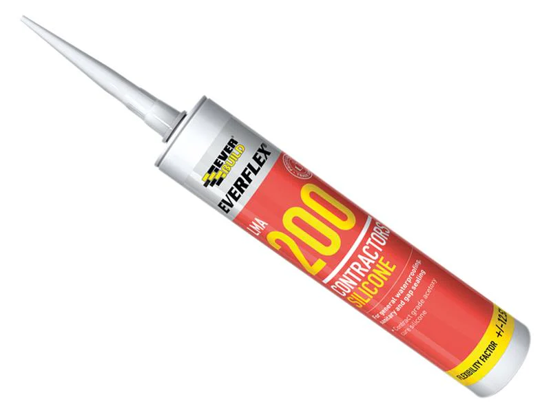 Everbuild  Everflex® LMA 200 Contractor's Silicone 295ml Black - Image 2