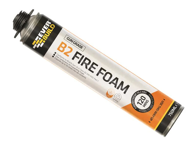 Everbuild  Fire Foam B2 Gun Grade Aerosol 750ml - Image 2