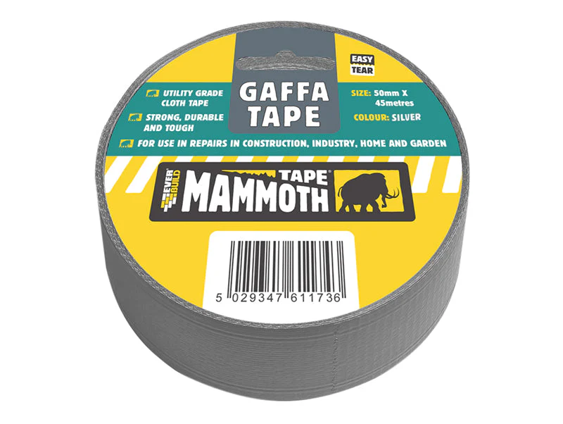 Everbuild  Gaffa Tape 50mm x 45m Silver - Image 2