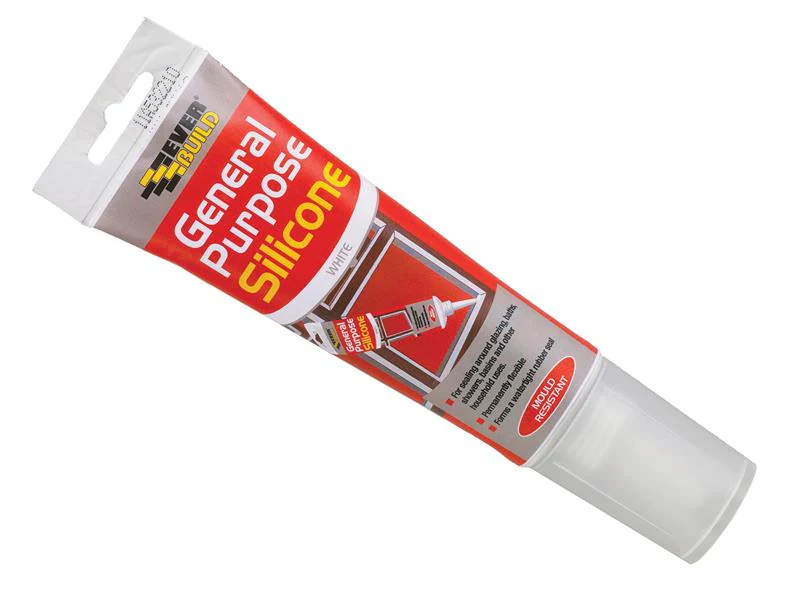 Everbuild  General Purpose Easi Squeeze Silicone Sealant Clear 80ml - Image 2