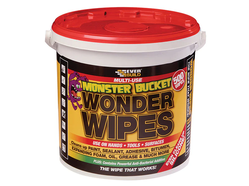 Everbuild  Monster Wonder Wipes (Tub 500)