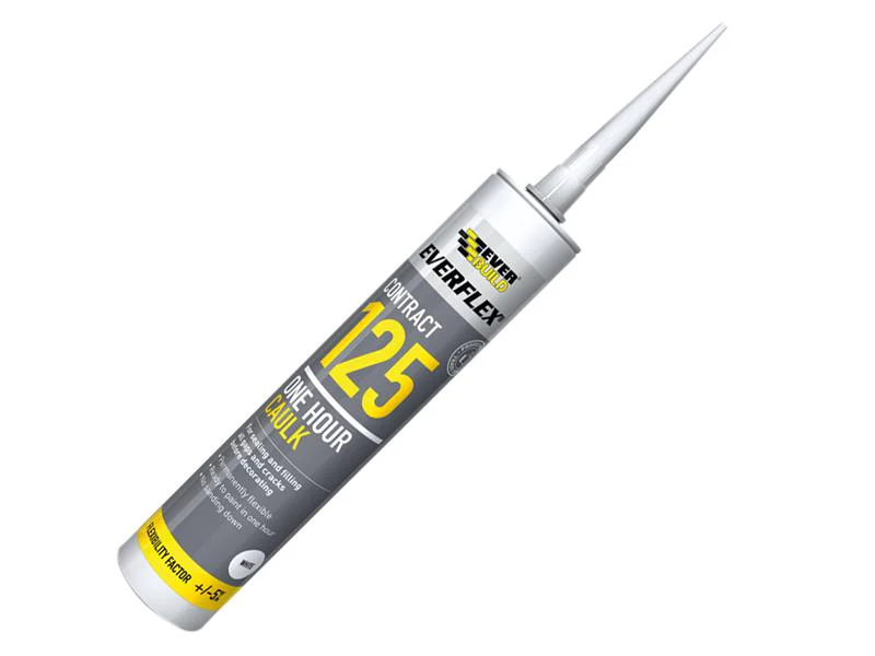 Everbuild  One Hour Caulk 125 White 300ml - Image 2