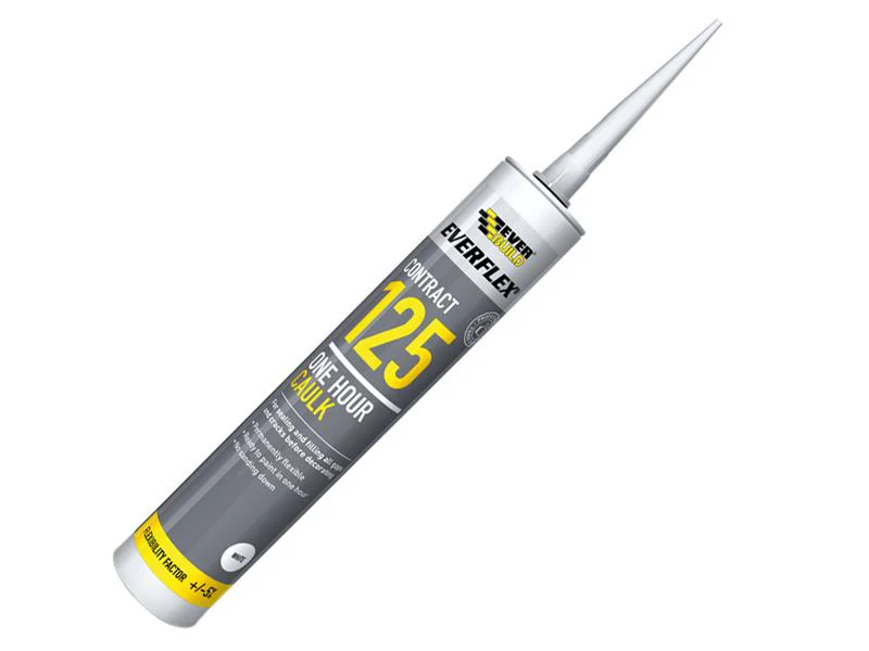 Everbuild  One Hour Caulk 125 White 380ml - Image 2