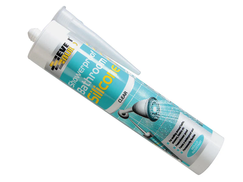 Everbuild  Showerproof Bathroom Silicone Translucent 280ml