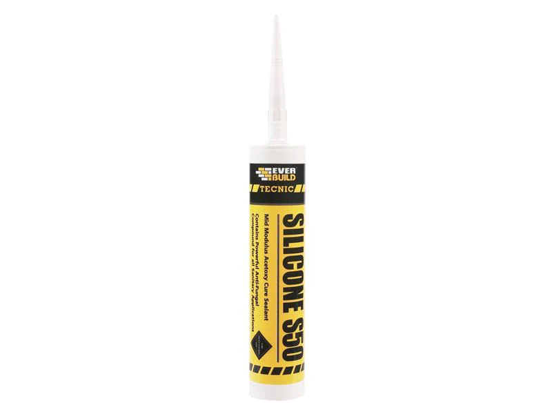 Everbuild  Tecnic Silicone S50 White 310ml