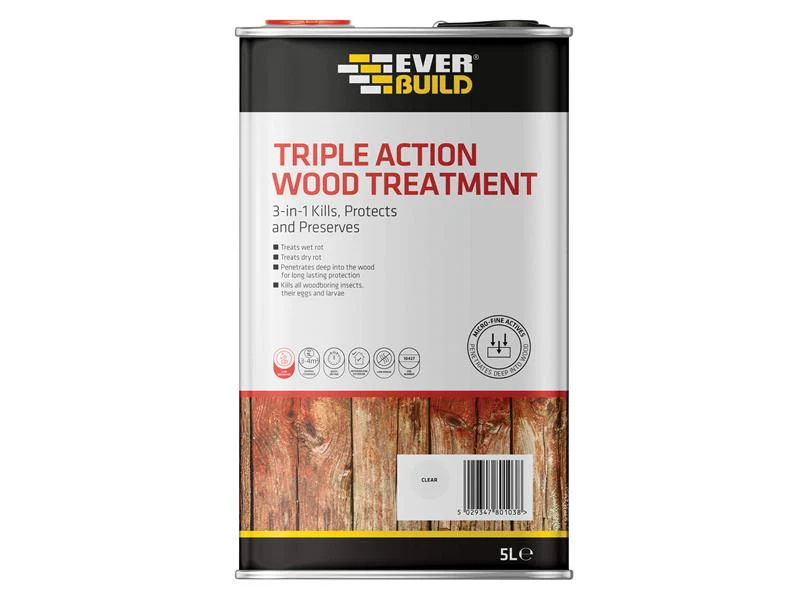 Everbuild Triple Action Wood Treatment 1 litre - Image 2