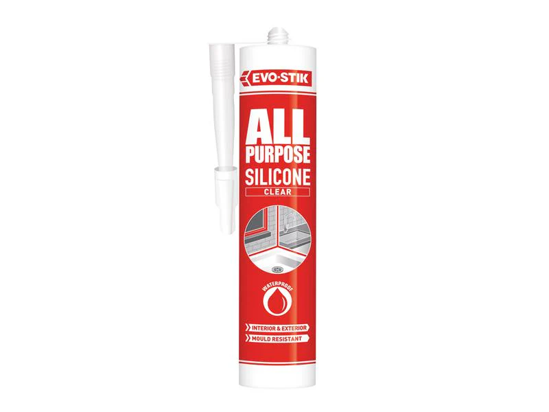 EVO-STIK 112896 All Purpose Flex Silicone Sealant Clear C20 - Image 2