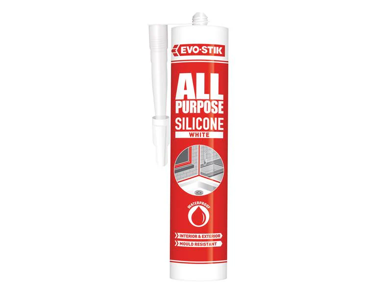 EVO-STIK 112902 All Purpose Flex Silicone Sealant White C20 - Image 2
