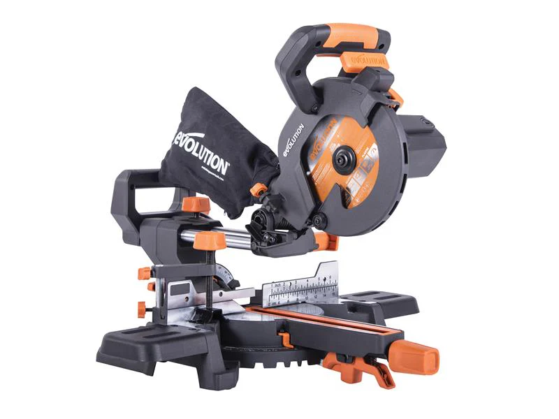 Evolution  R185SMS+ 185mm Multi-Material Sliding Mitre Saw 1200W 240V