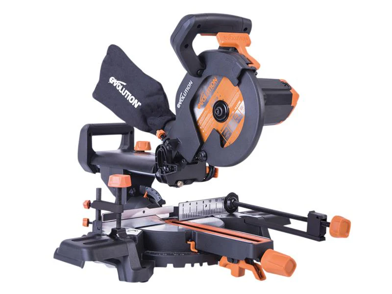 Evolution  R210SMS+ Pro Multi-Material Sliding Mitre Saw 210mm 1500W 110V