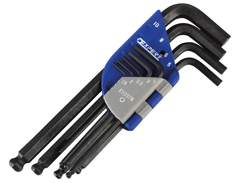 Expert Metric Ball End Hexagon Key Long Arm Set, 9 Piece - Image 2