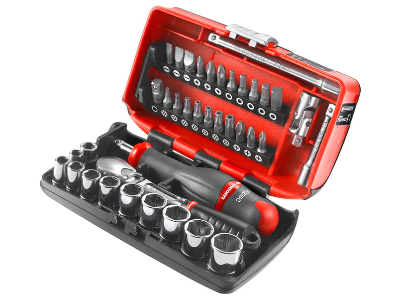 Facom  1/4in Drive Nano Socket Set, 38 Piece - Image 2