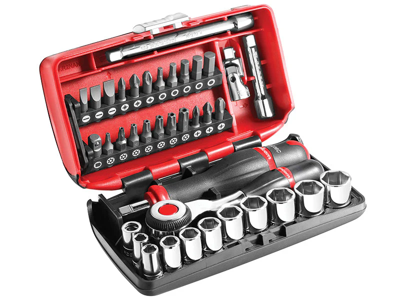 Facom  1/4in Drive Socket Set, 38 Piece
