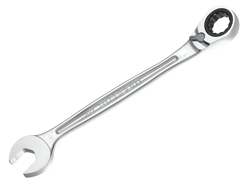 Facom  467B.27 Anti Slip Combination Ratcheting Spanner 27mm - Image 2