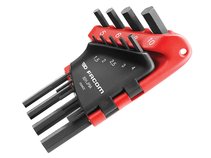 Facom  82H.JP9A Metric Hexagon Key Set, 9 Piece - Image 2
