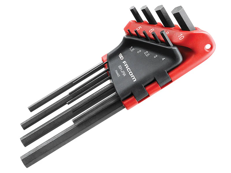 Facom 83H.JP9A Metric Hexagon Key Long Arm Set, 9 Piece - Image 2