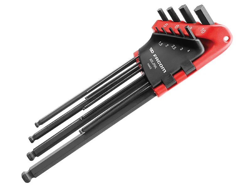 Facom 83S.JP9AL Metric Hex Key Wallet Set, 9 Piece - Image 2