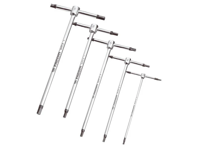 Facom  T-Handle Metric Hexagon Key Set, 5 Piece - Image 2