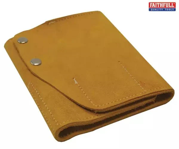 Faithfull 10 Pocket Leather Tool Roll 48 x 27cm - Image 3