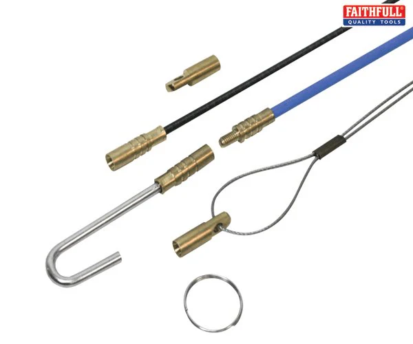 Faithfull 3.3m Cable Rod Set,15 Piece