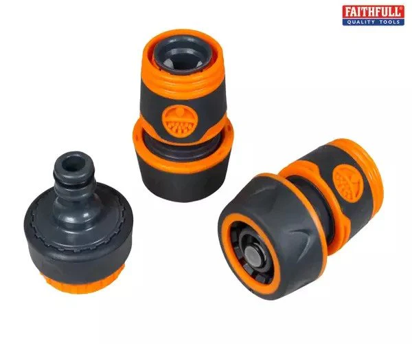 Faithfull 3/4in Plastic Hose Fittings Kit, 3 Piece - Image 3