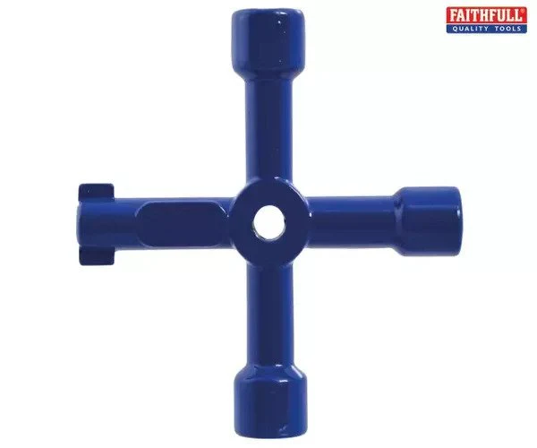 Faithfull 4-Way Services Utility Meter Key - Image 3
