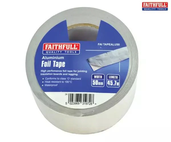 Faithfull Aluminium Foil Tape 50mm x 45.7m - Image 2
