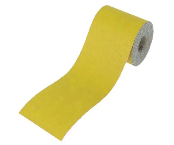 Faithfull Aluminium Oxide Sanding Paper Roll Yellow 115mm x 10m 80G