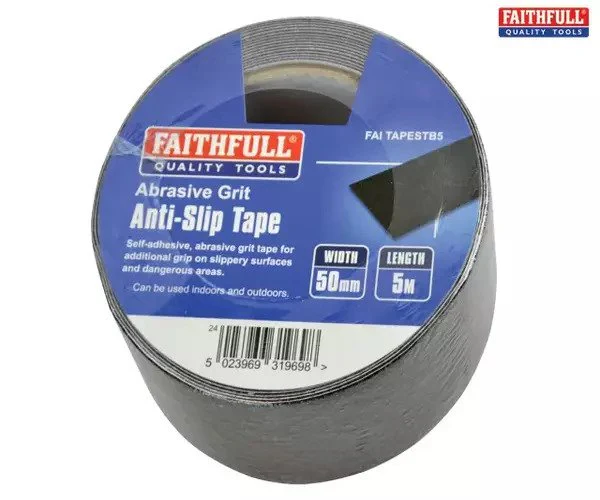 Faithfull Anti-Slip Tape 50mm x 5m Black - Image 2