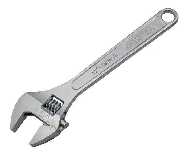 Faithfull Chrome Adjustable Spanner 200mm (8in)