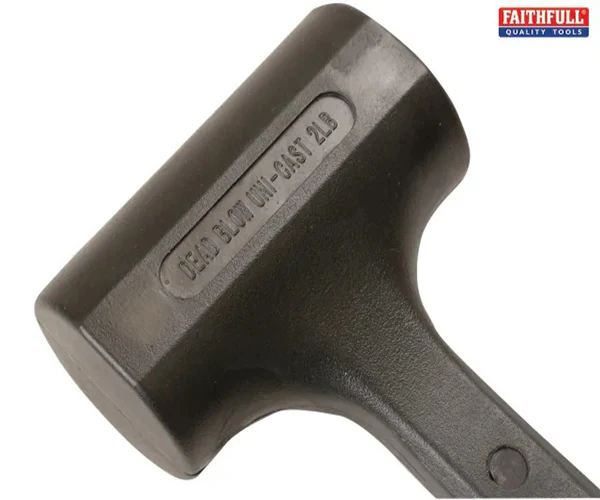 Faithfull Dead Blow Black PVC Hammer 900g (2 lb)