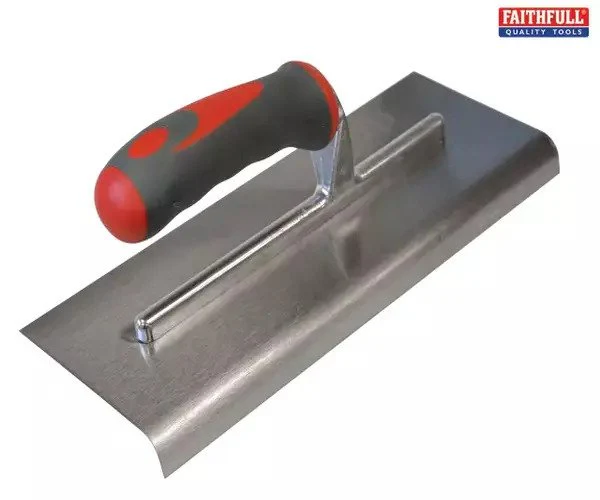 Faithfull Edging Trowel Soft Grip Handle 11 x 4.3/4in