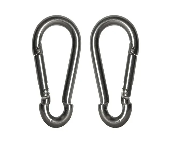 Faithfull Fire Brigade Snap Hook Stainless Steel 6mm (Pack 2)