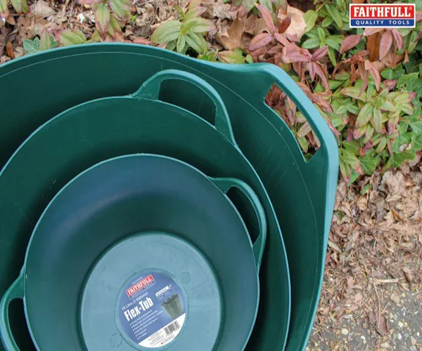 Faithfull Flex Tub 15 litre - Green - Image 2