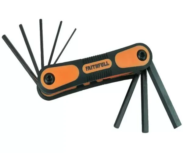 Faithfull Folding Hexagon Key Set, 8 Piece (1.5-8mm)